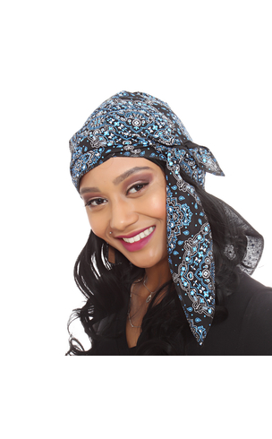 Kit 3 Bandana Lenço Durag Preta Vermelha E Branca - R$ 25,58