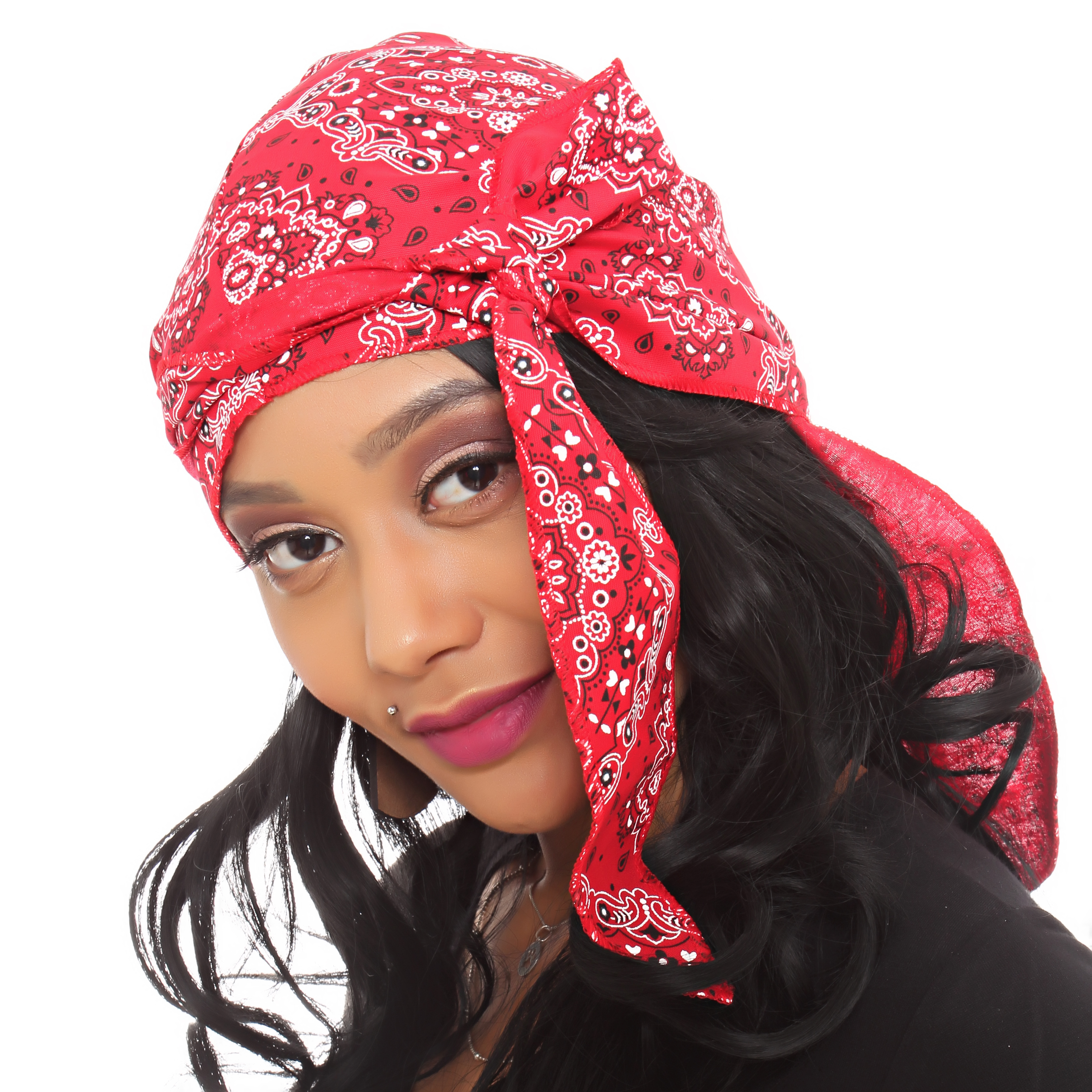 Touca Durag Bandana Waves Afro De Cetim - Aksa Cosmeticos